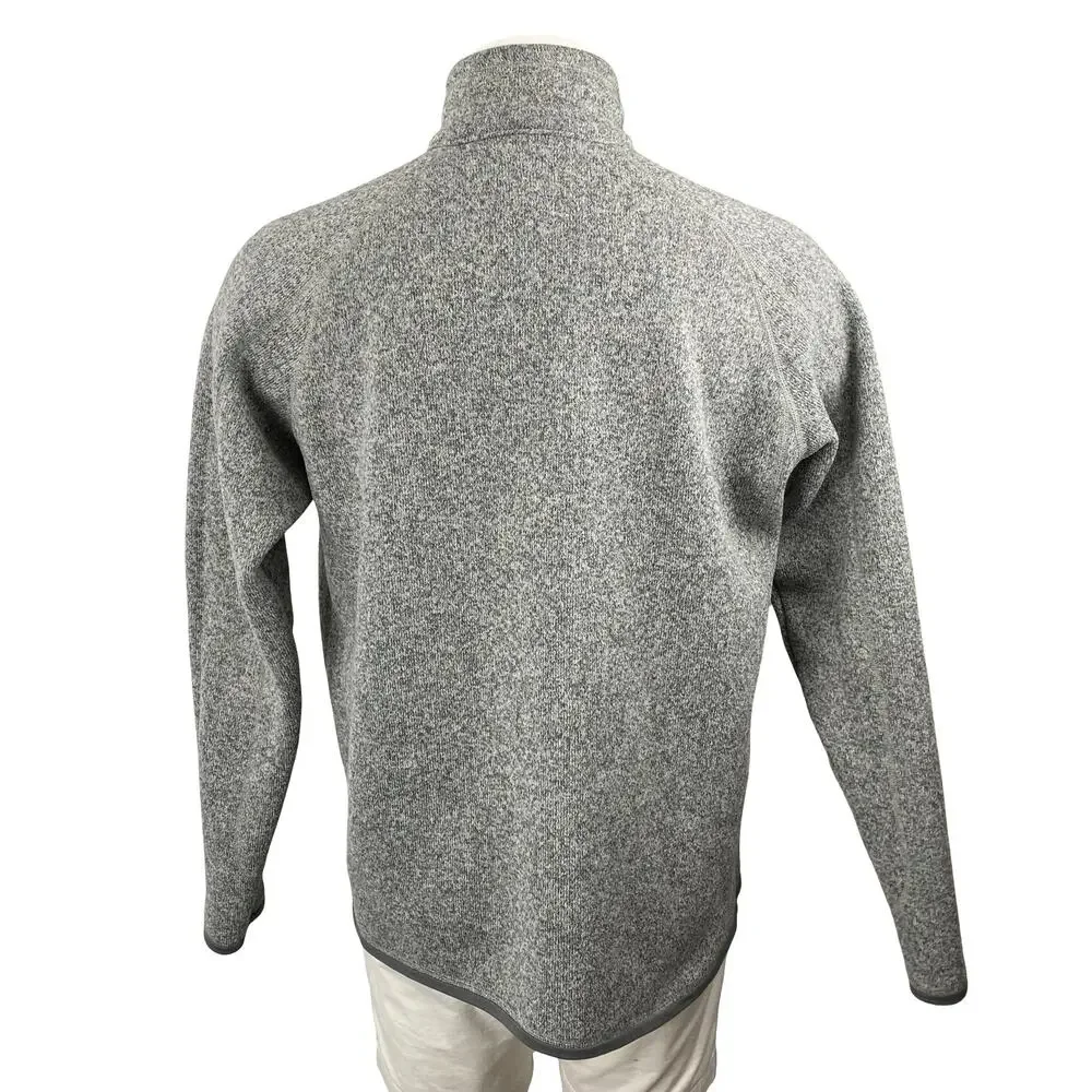 Patagonia Better Mens Gray Fleece Long Sleeve High Neck Sweatshirt Sweater Top L